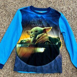 Star Wars "Yoda" Pajama Top - Boys Size L (10/12) -  Preowned - 1948